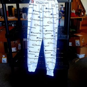 Small champion fleece sweat pants